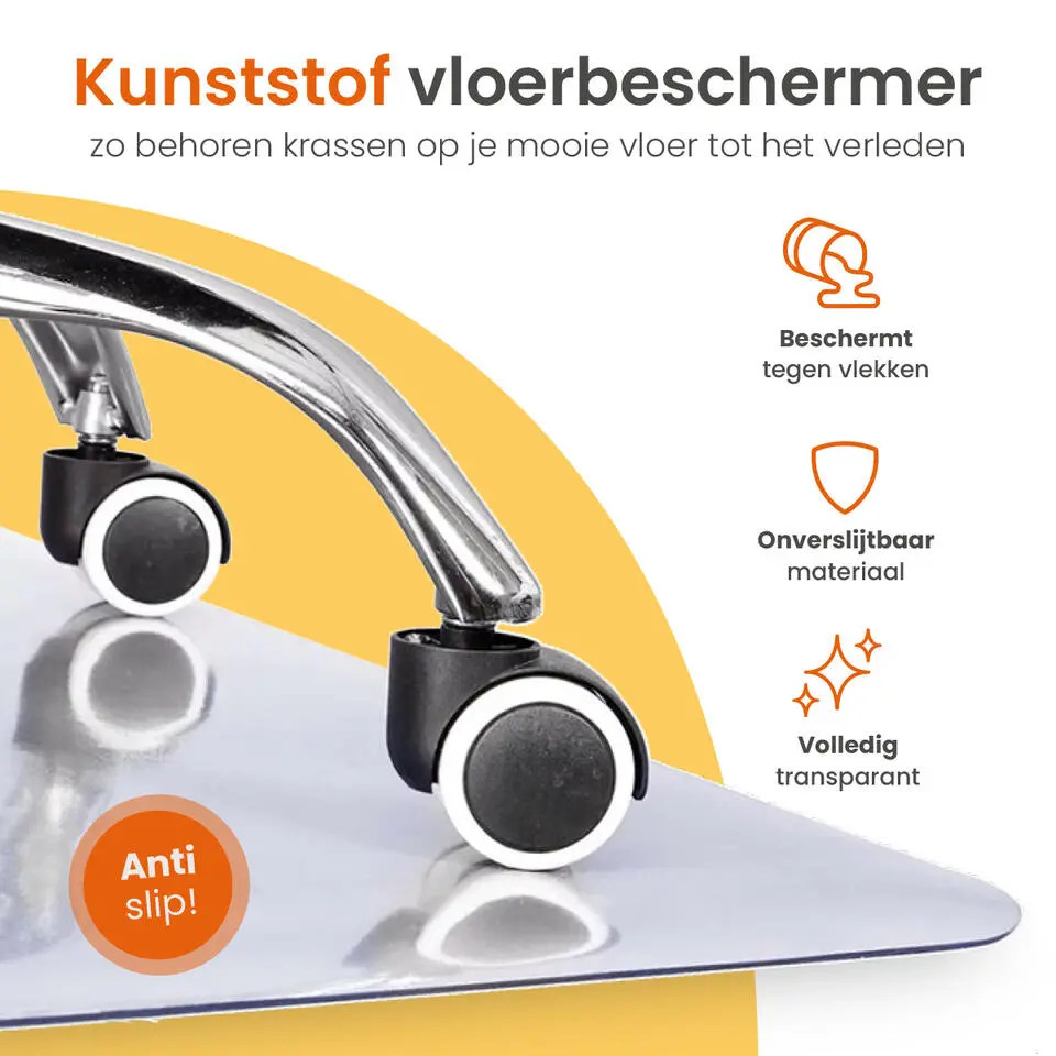 Goliving Vloerbeschermer bureaustoel - 120x150cm - Bureaustoelmat