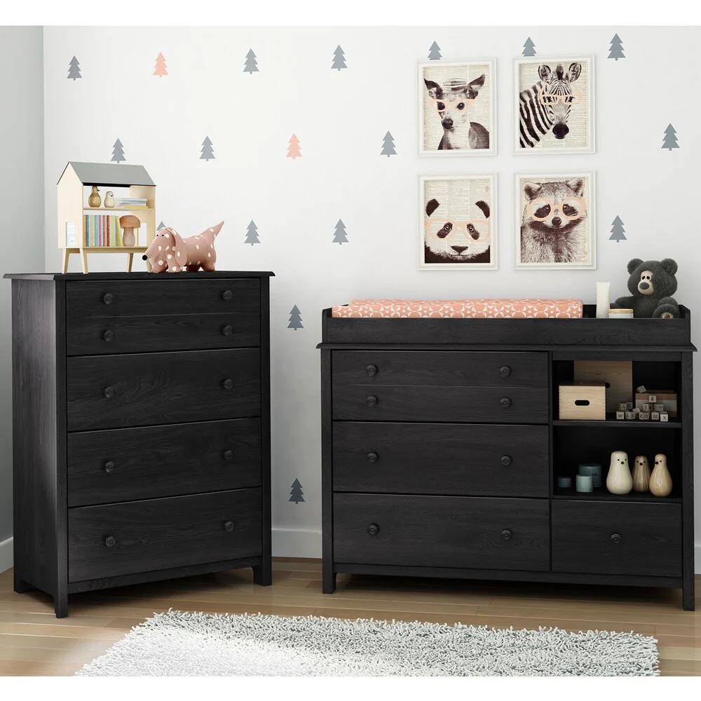 South Shore Little Smileys Changing Table with 4-drawer Chest