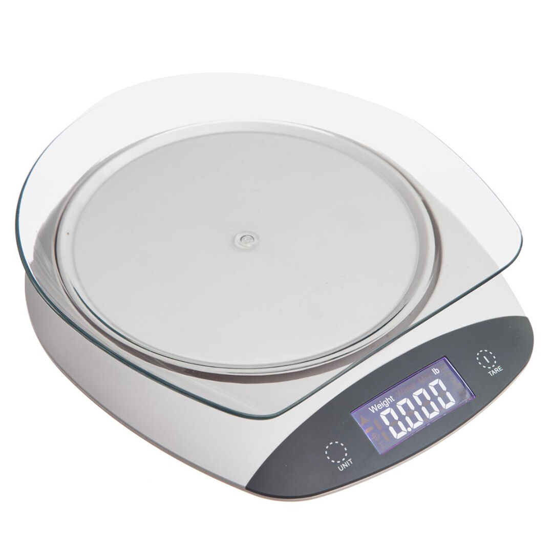 Balança digital com prato amovível