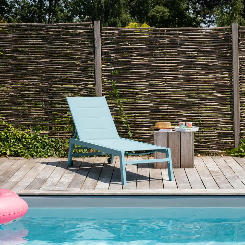 Happy Garden Zonnebaden BARBADOS - Blauw - Aluminium