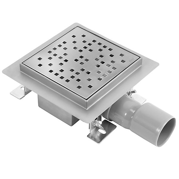 Drain Linéaire Rea Dots 15X15 Brush Steel