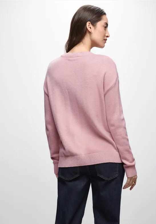 Pullover mit Zopfmuster