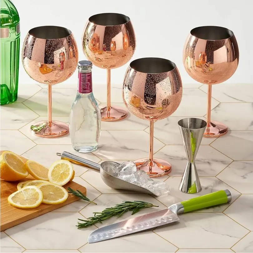 Cocktailglas 4er-Set Oak & Steel
