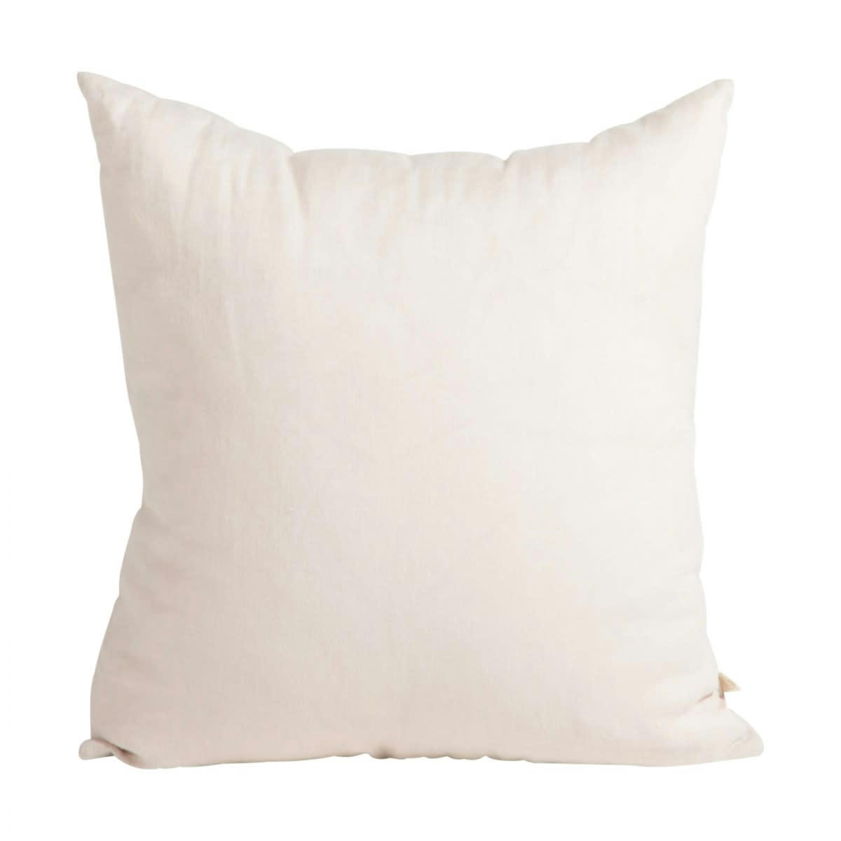 LES ESSENTIELS - Housse de coussin en lin lavé beige 45x45