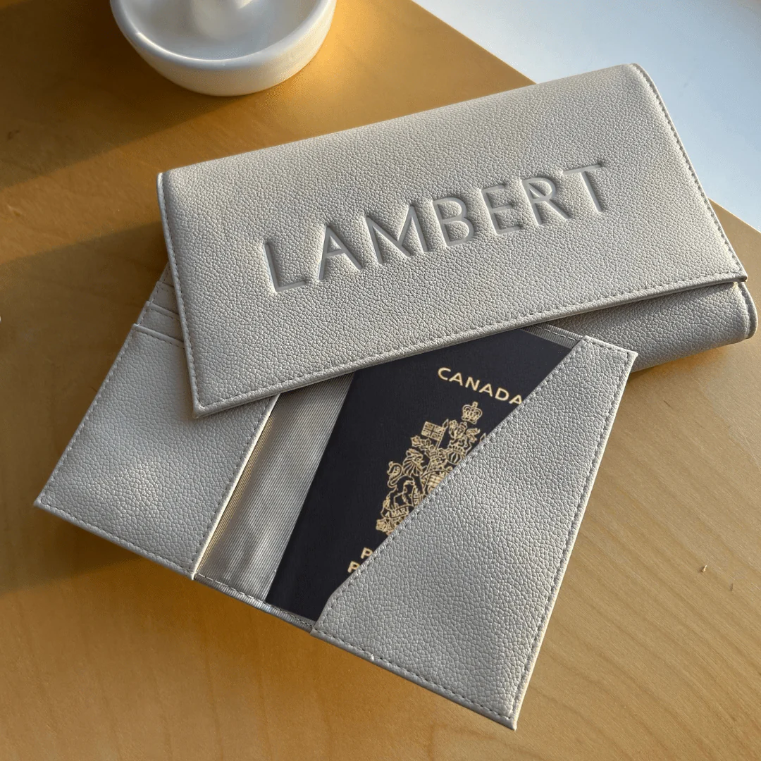 The Atlas - Recycled Vegan Oyster Leather Passport Holder