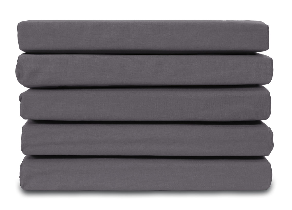 Ten Cate hoeslaken - 100% katoensatijn - 180x220 - antraciet