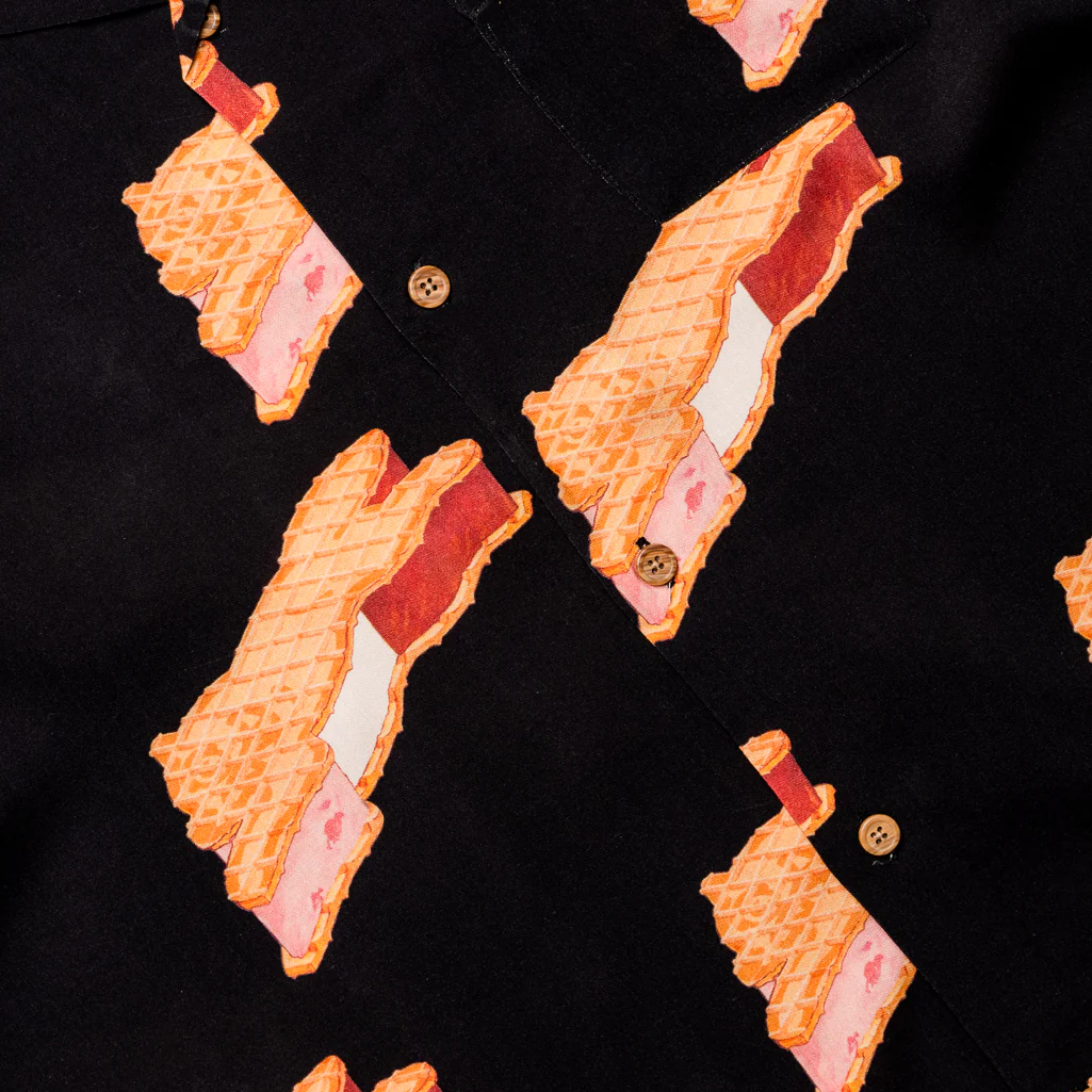 Ice Cream Base Woven Shirt - Black