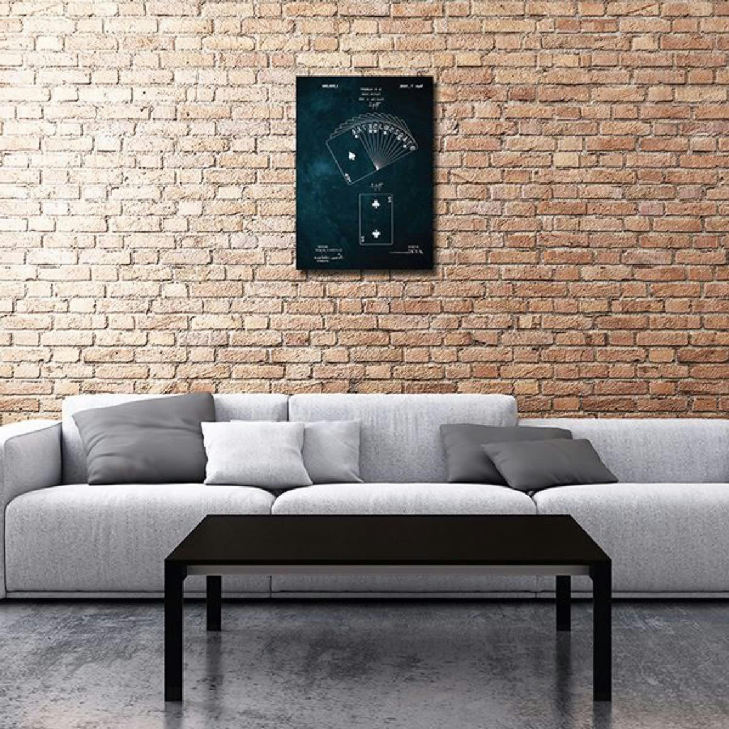 BREVET - Tableau métal brevet cartes 32X45