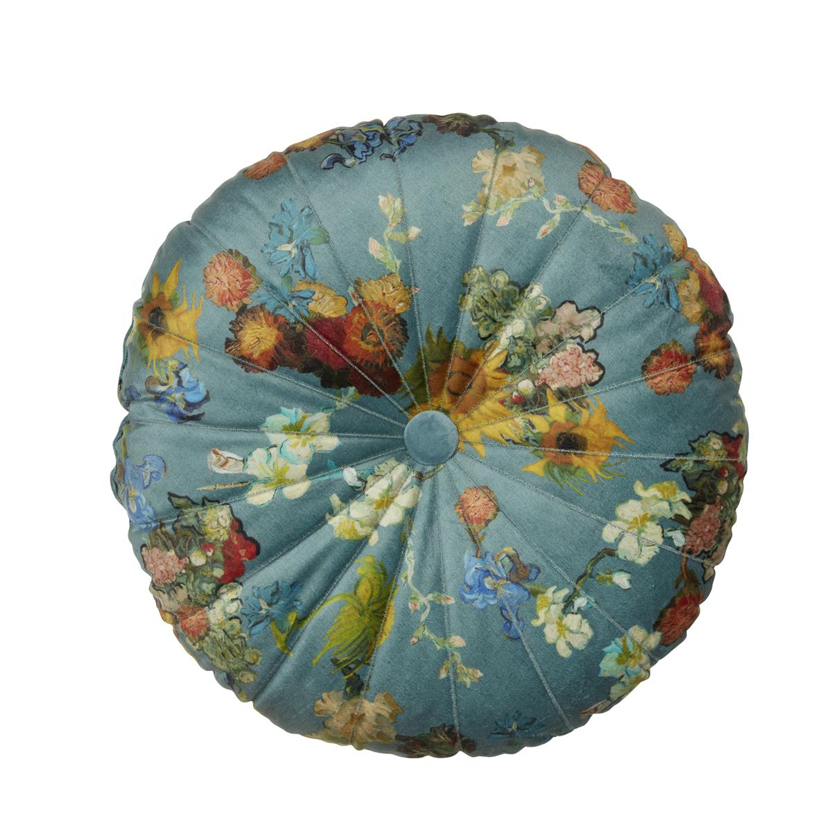 Beddinghouse x Van Gogh Museum Boule de Fleurs Sierkussen - dia 40 cm - Groen
