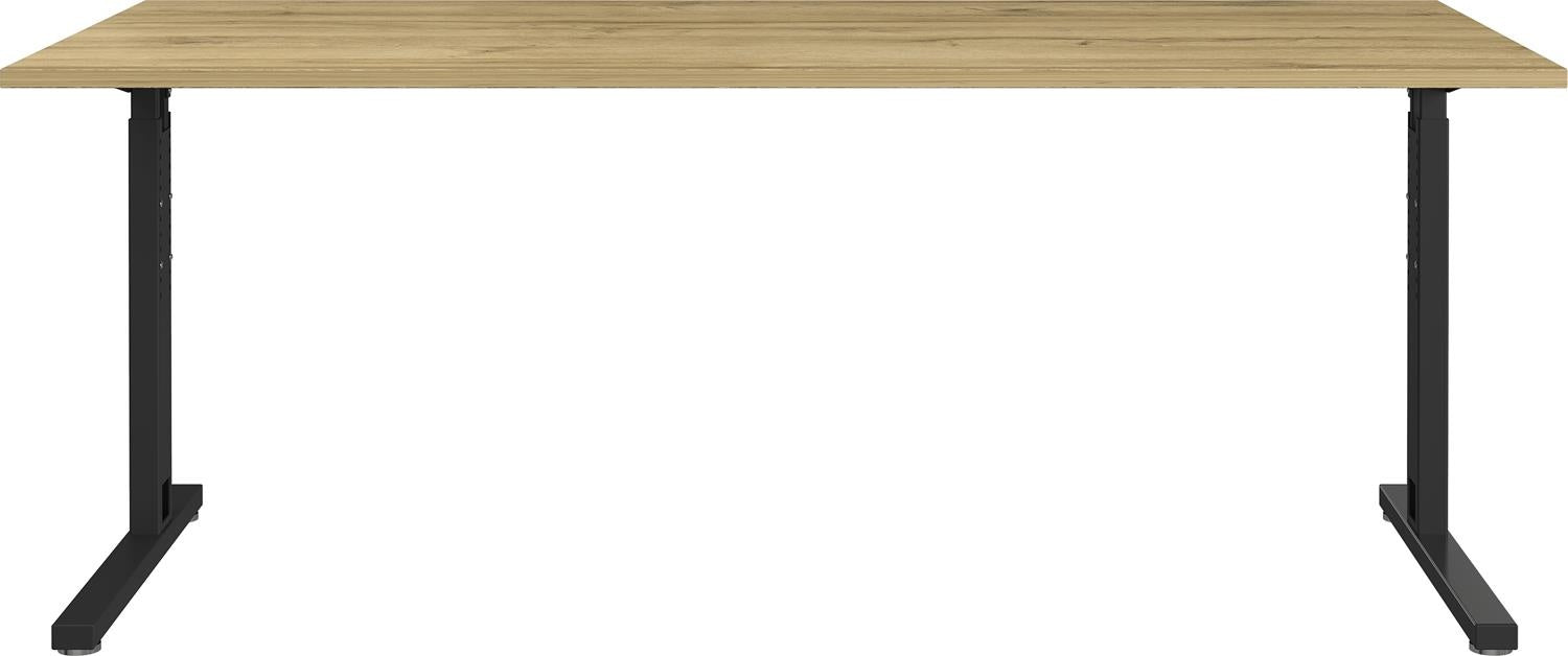 Germania Profi 180 cm Bureautafel Grandson Eiken   Zwart