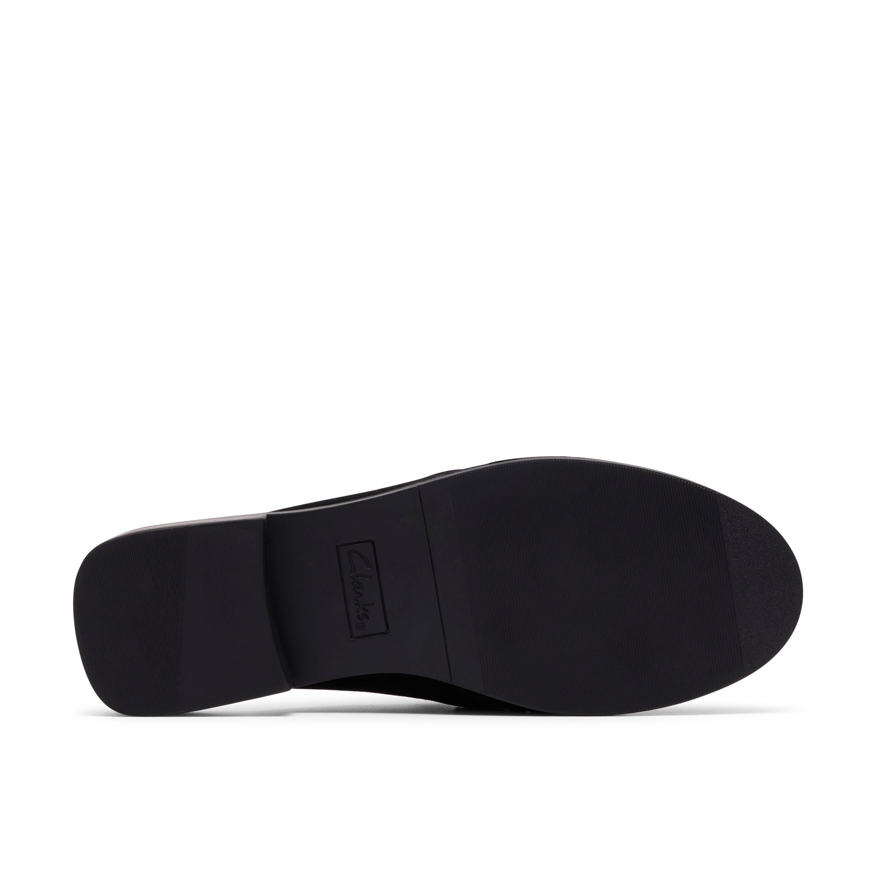 Clarks Alixea Mule Black Suede Mules,Slip Ons