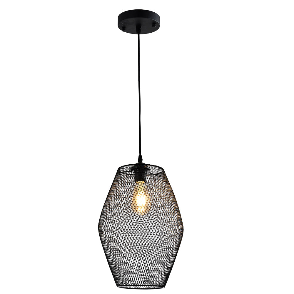 Rebellenclub Hanglamp Nora S - zwart - 27 x 27 cm
