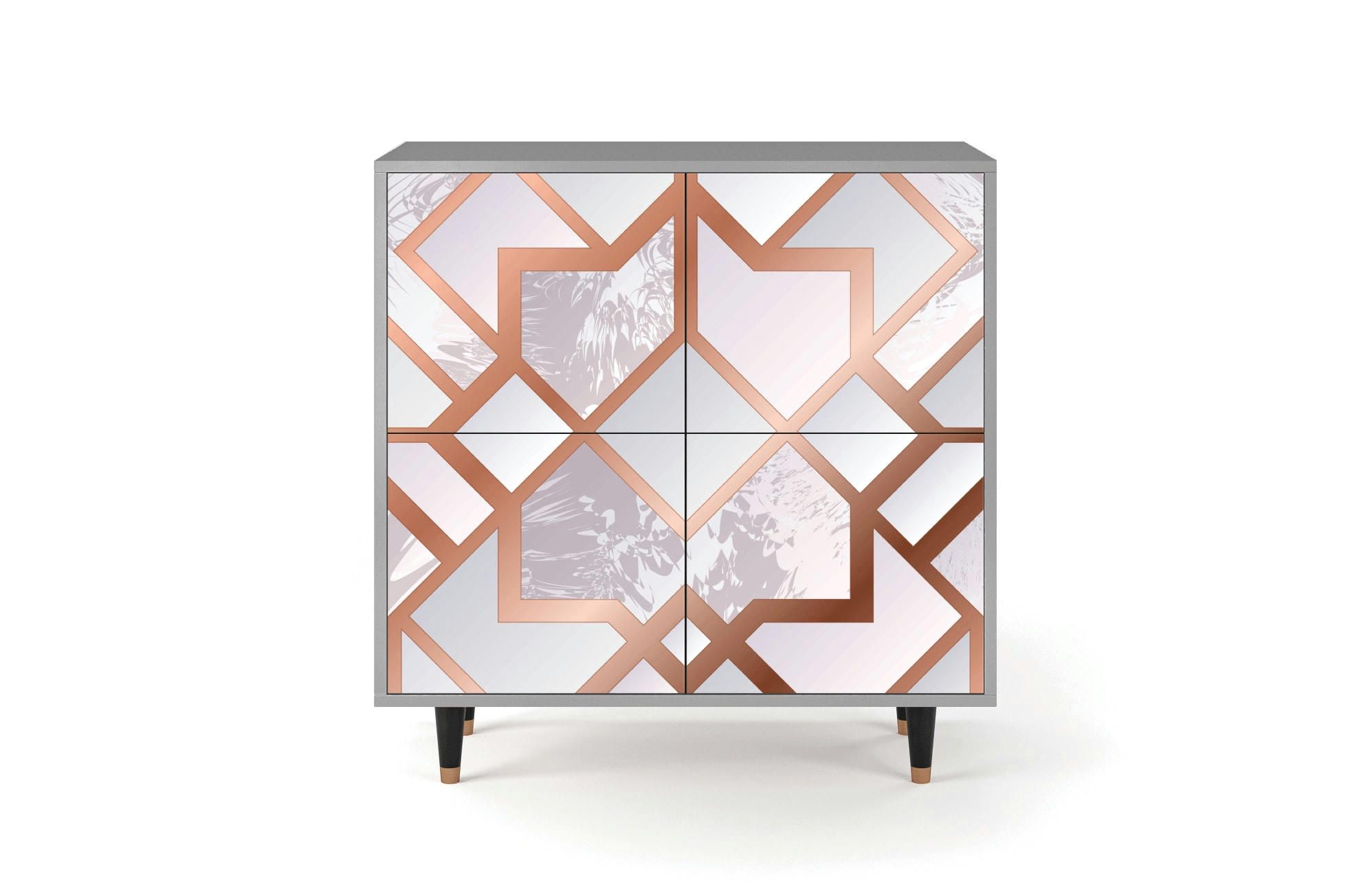 PASTEL FAIRYTALE - Buffet  rose clair 4 portes L 94 cm