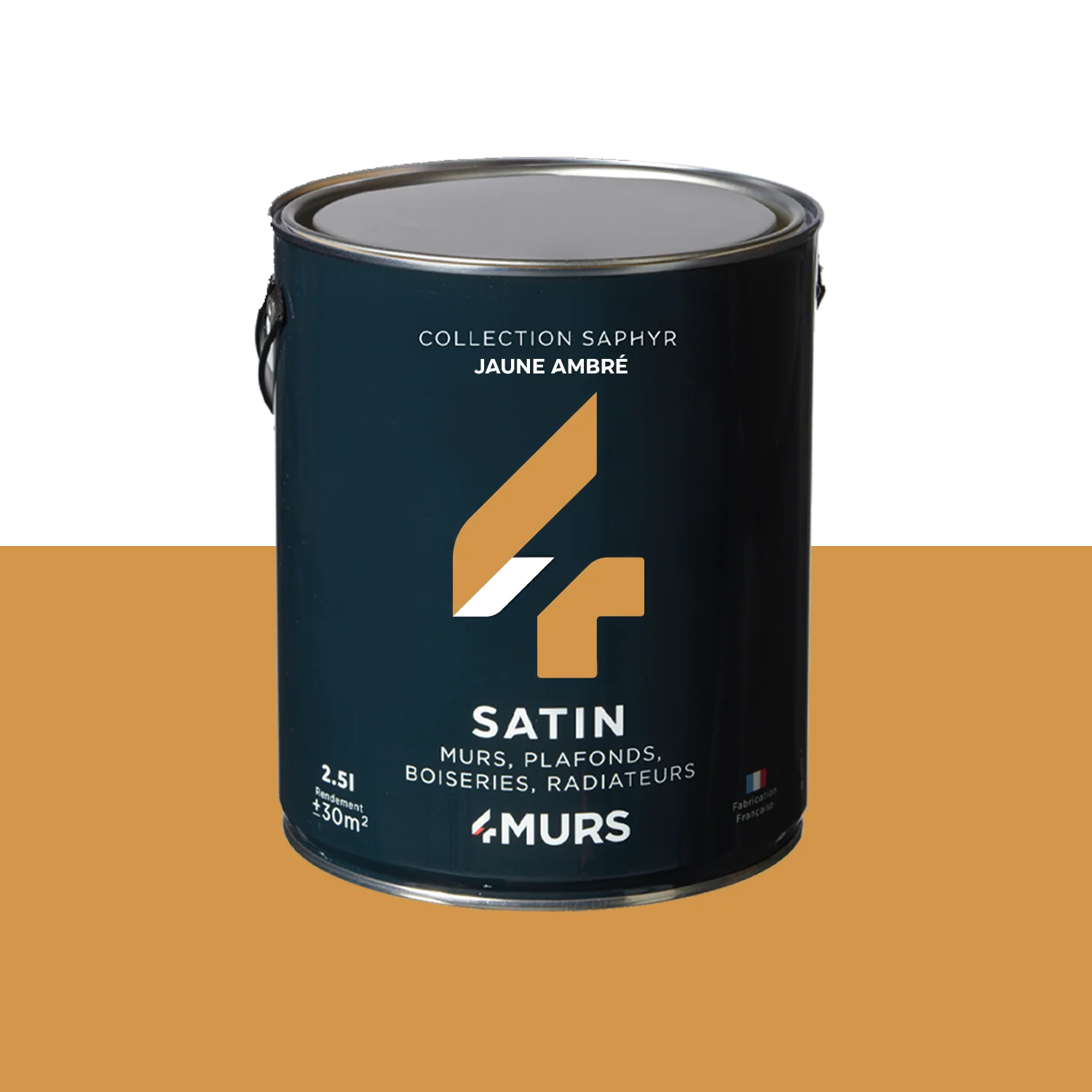 Saphyr Peinture Peinture jaune ambré Satiné 2,5 L