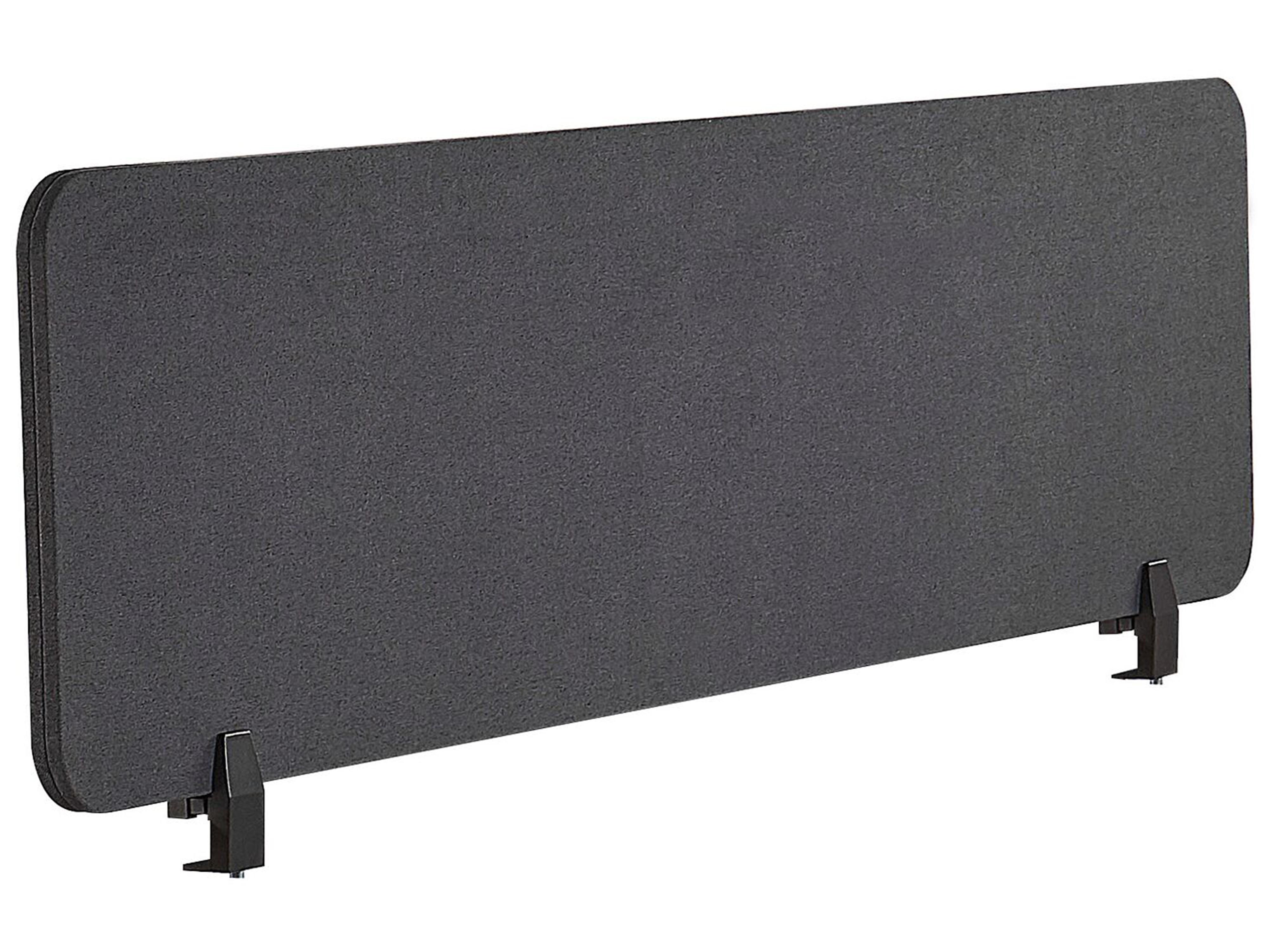 Desk Screen WALLY 120 x 40 cm Dark Grey