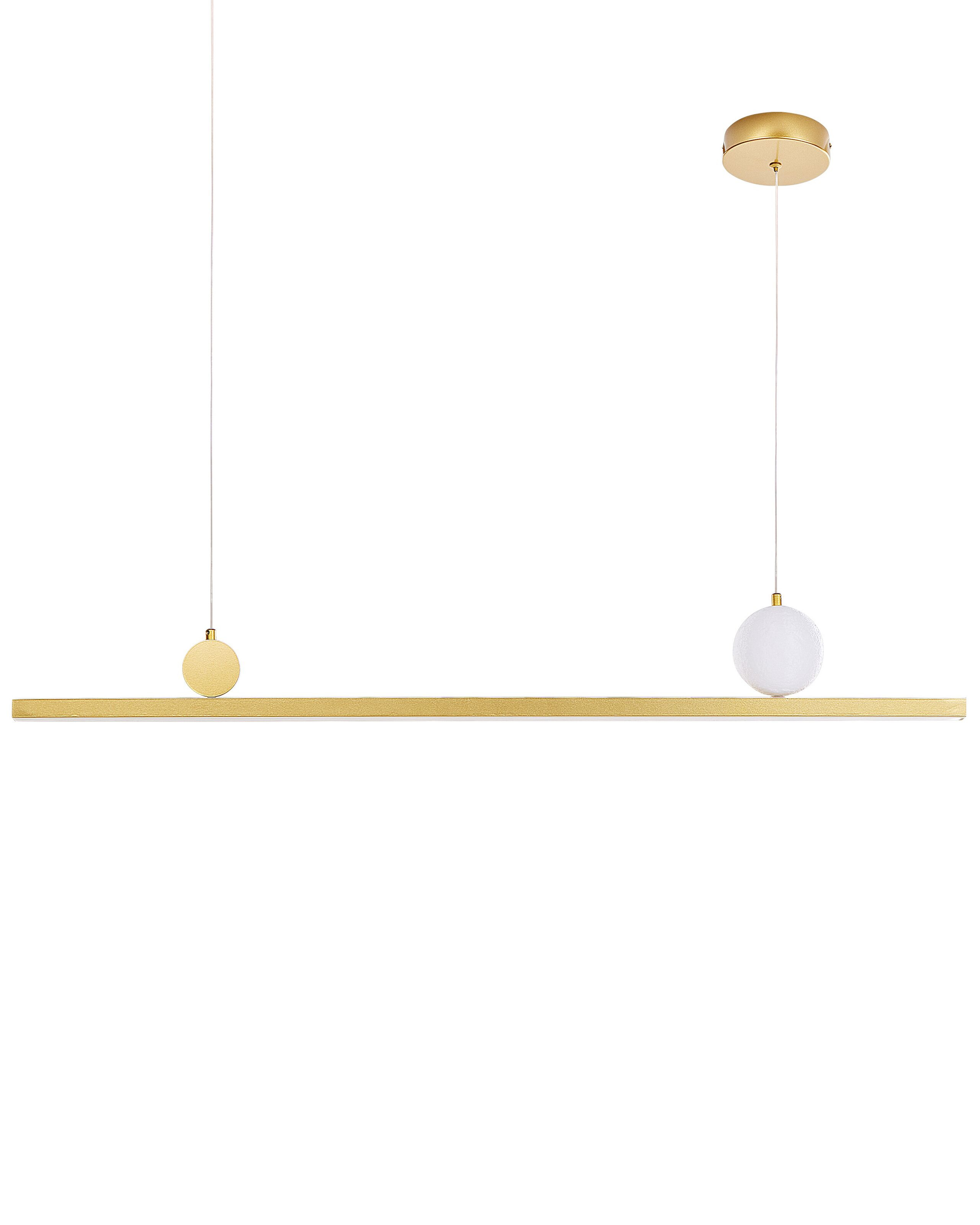 Lampa wisząca LED nowoczesna geometryczna złota