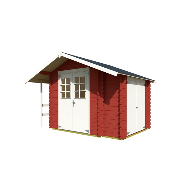Gartenhaus »Vilano«, BxHxT: 352,5 x 228 x 200 cm, (Außenmaß inkl. Dachüberstand), schwedenrot