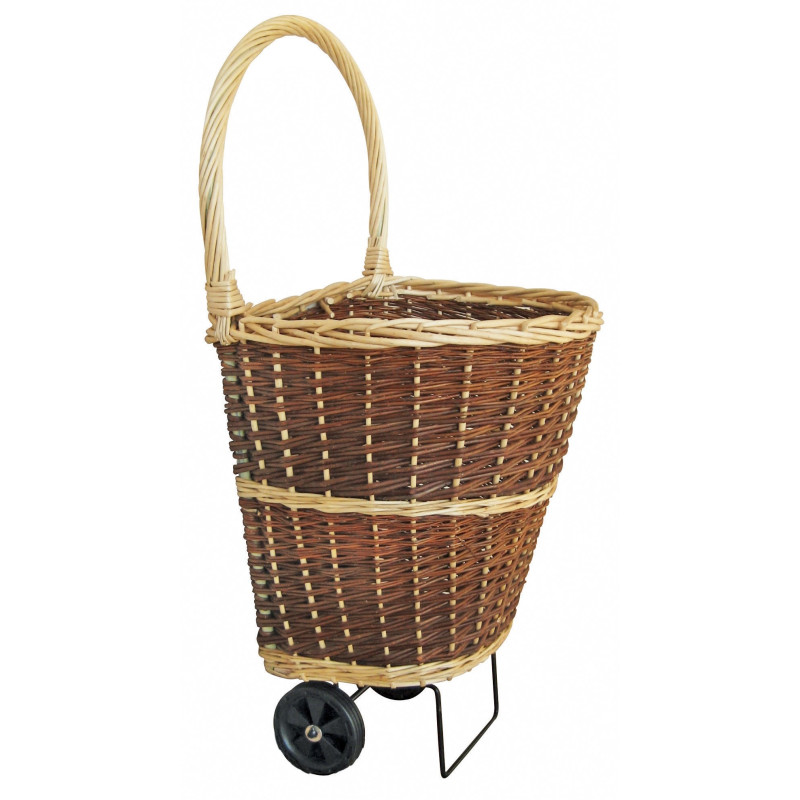 Porte-bûches demi lune sur roulettes