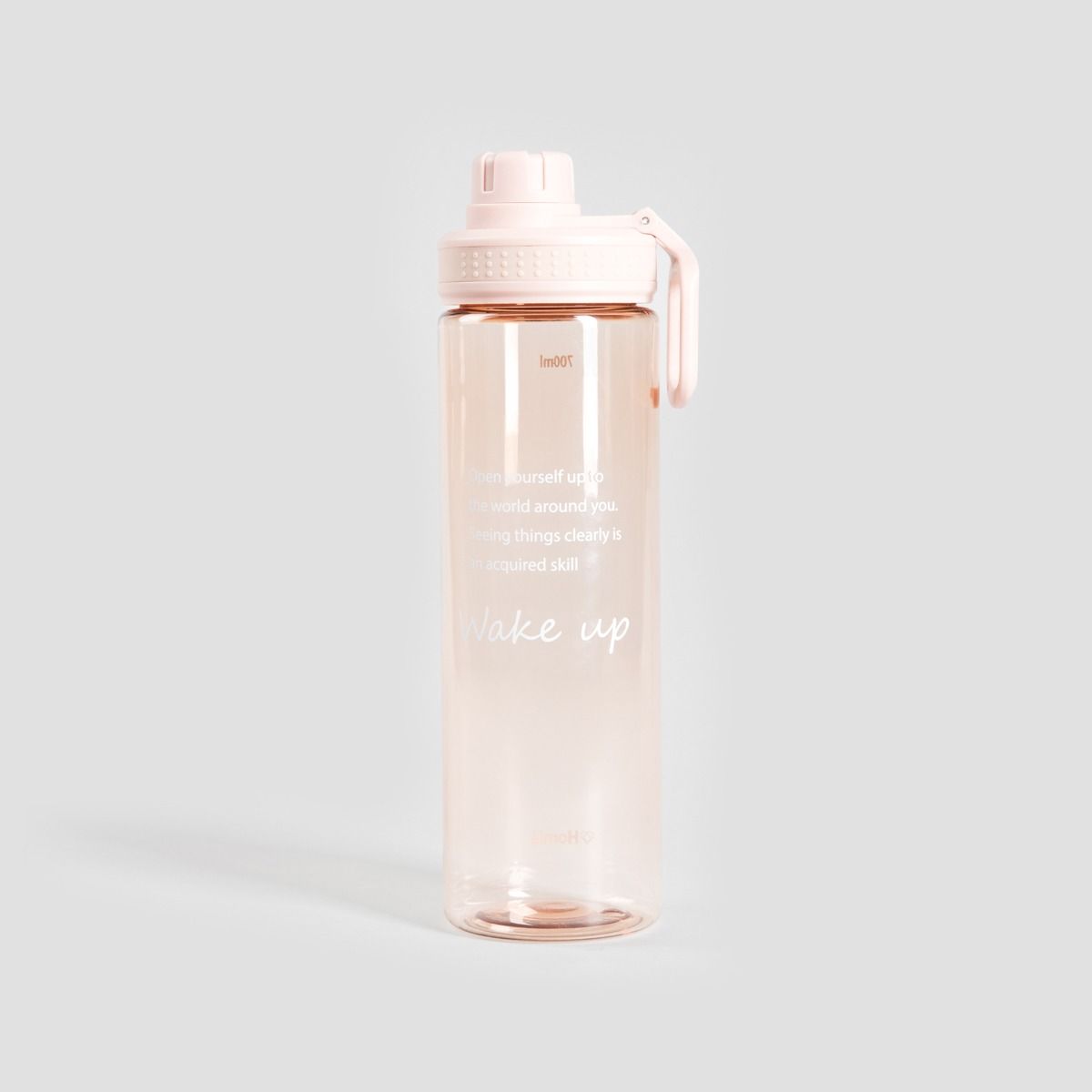 Butelka LUNARE z napisem beżowa 0,7 l