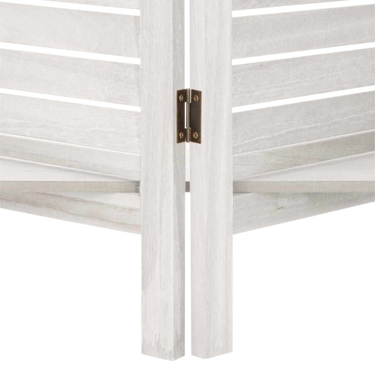3-shelf folding screen White, H.170 cm