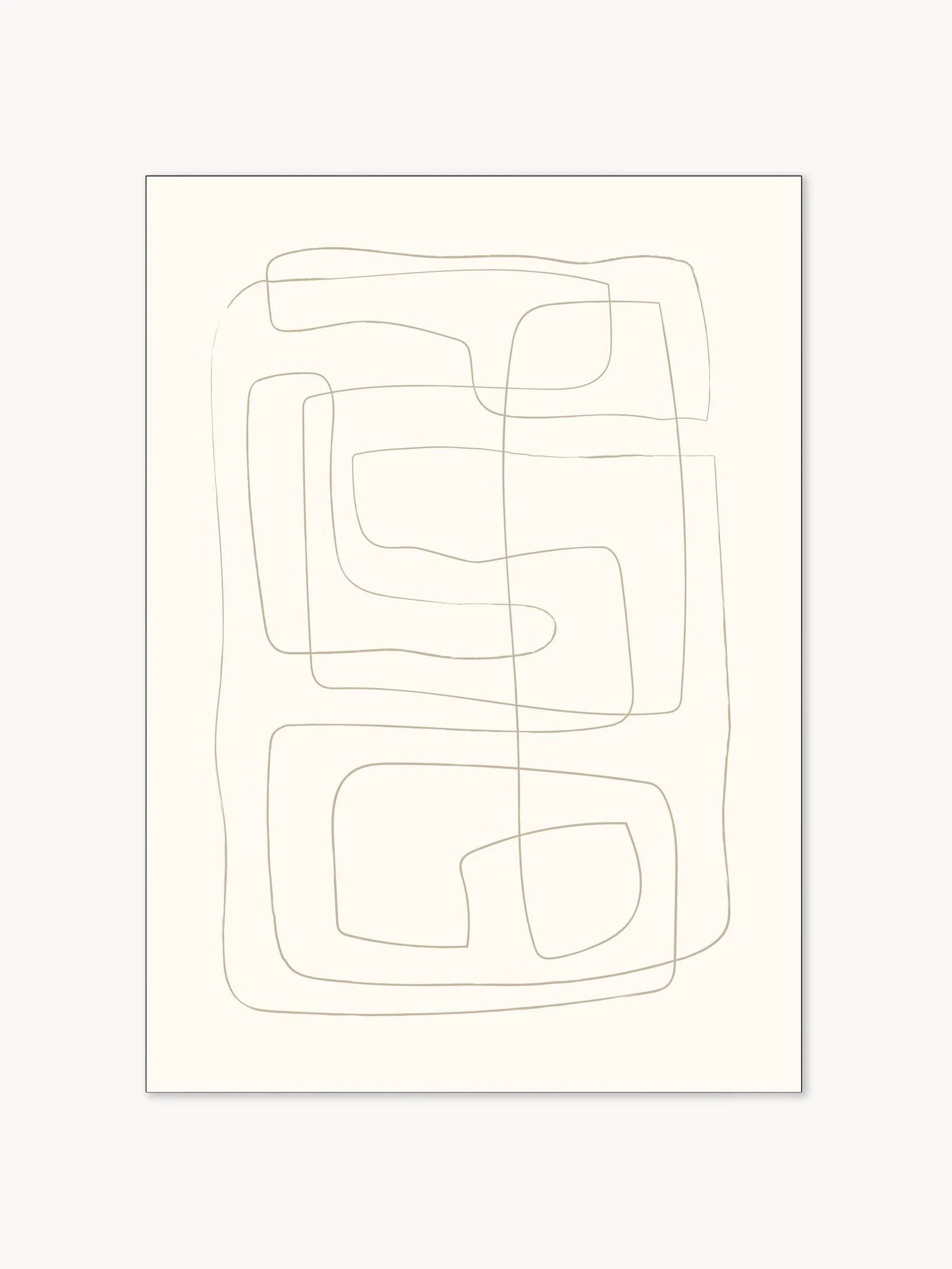 Gerahmtes Wandbild Lines 01