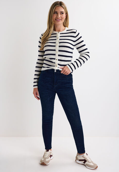 Womens Indigo Alexa Skinny Jeans