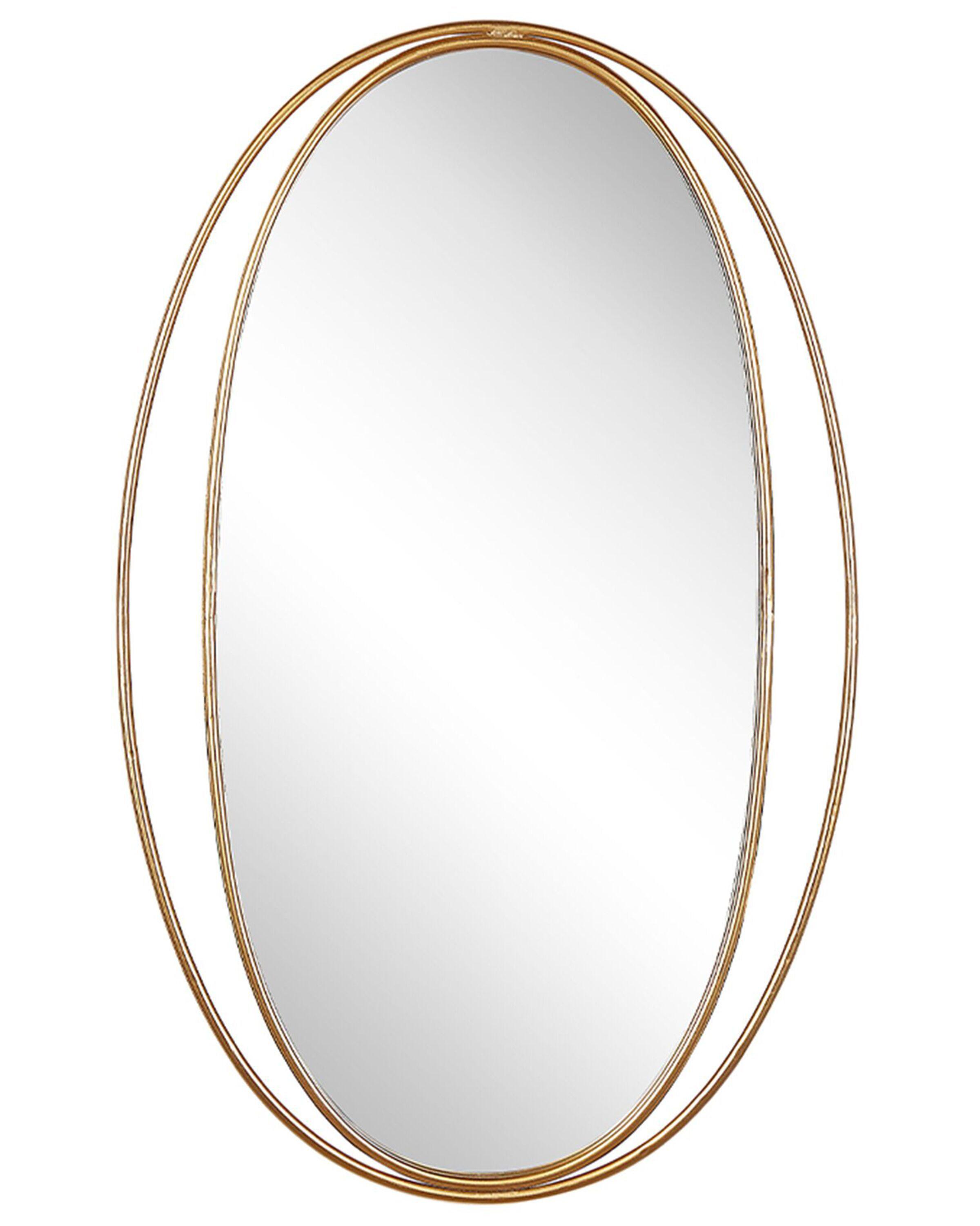 Wall Mirror BESSON 55 cm 90 cm Metal Gold