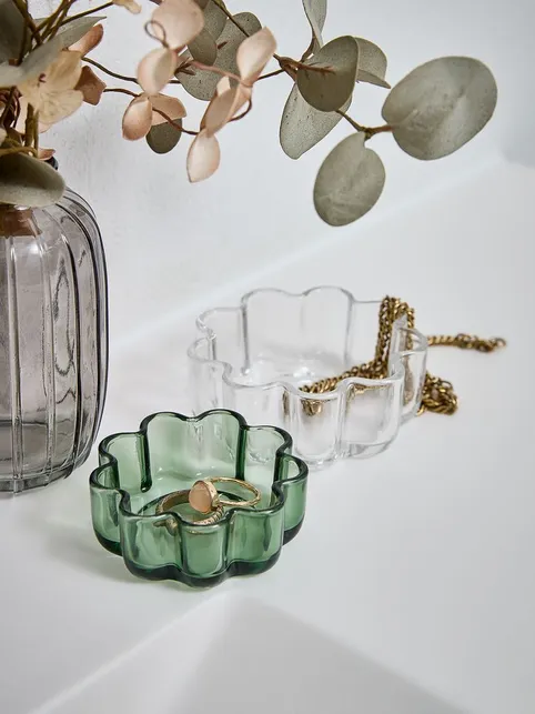 Opbevaringskrukke SKOGSBY Ø7 + Ø9 glas 2 stk