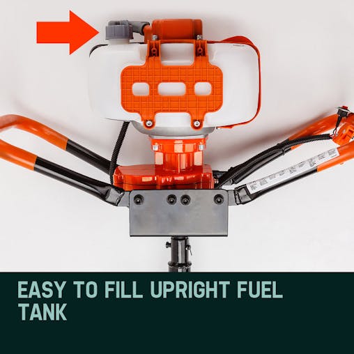 NNEMB Post Hole Digger 62CC Posthole Earth Auger Fence Borer Petrol Drill Bit