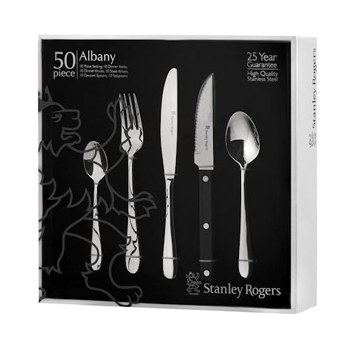 Stanley Rogers 50 Piece Stainless Steel Albany 50Pc Cutlery Set