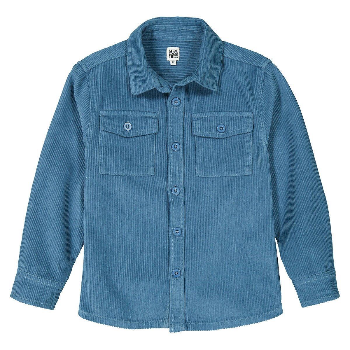 Chemise manches longues en velours côtelé