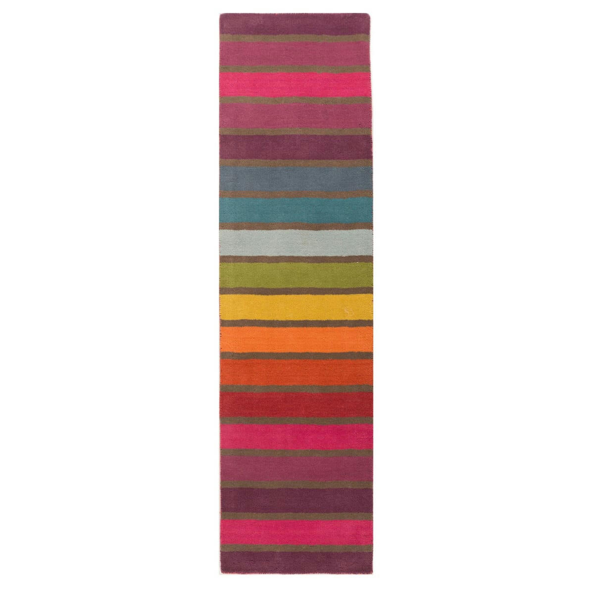 FR DESIGN - Tapis coloré en pure Laine Multicolore 60 x 230