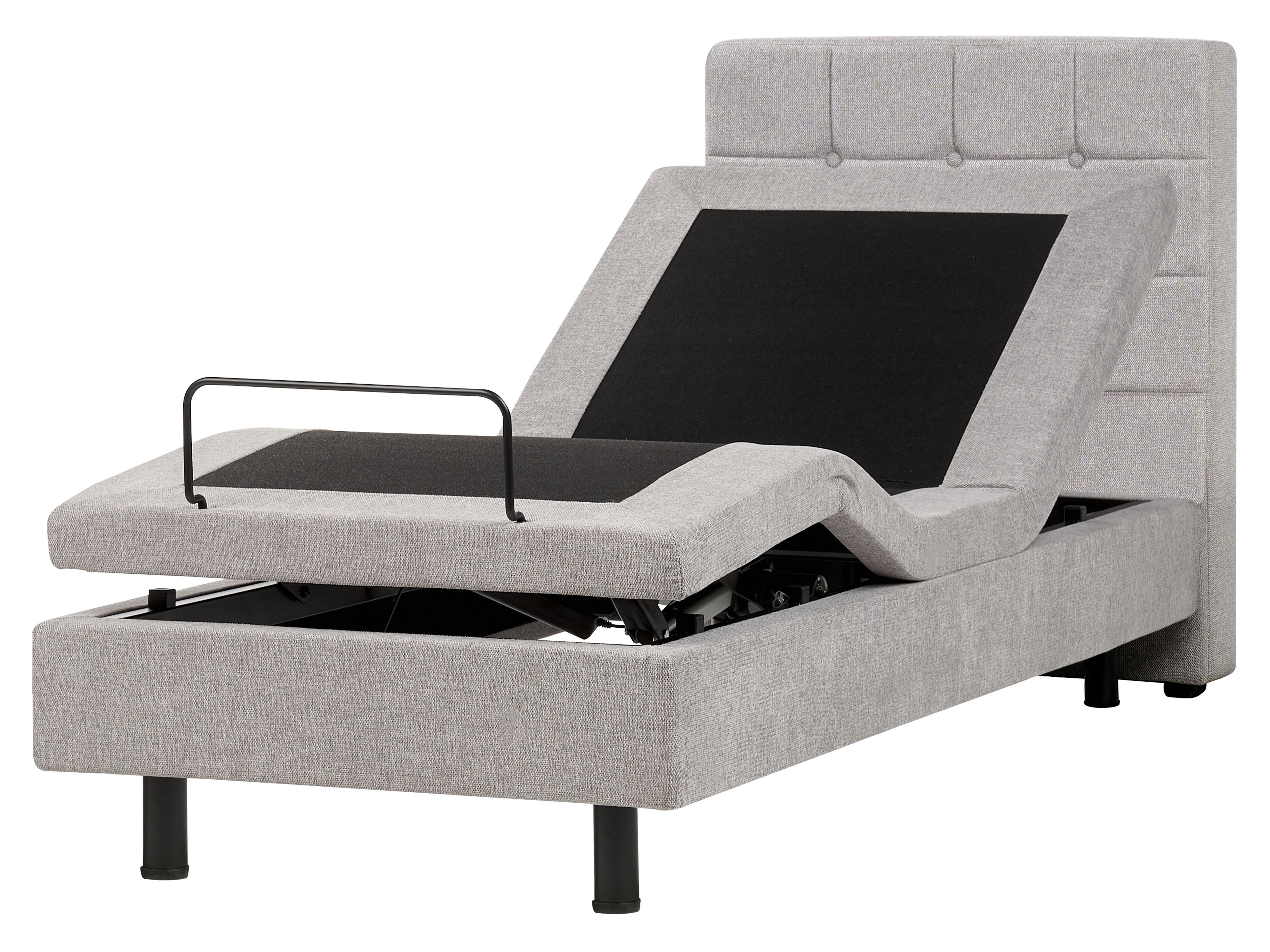 Adjustable Bed Fabric DUKE 160 x 200 cm (EU King Size) Light Grey