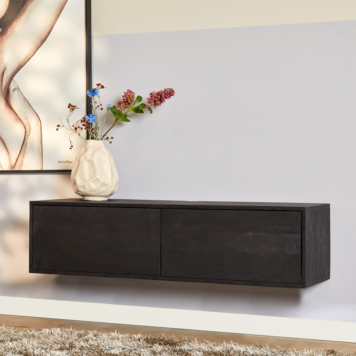Starfurn tv meubel Vision - zwart - 30x120x35cm