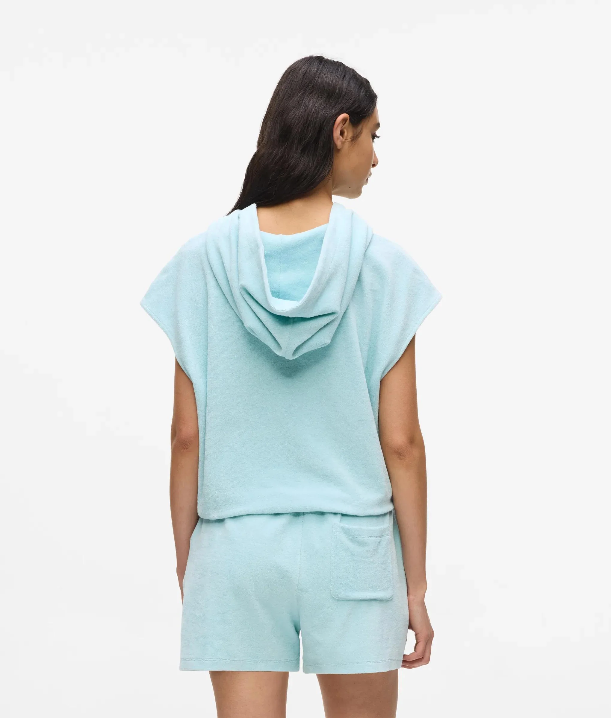 Sweat à capuche décontracté sans manches