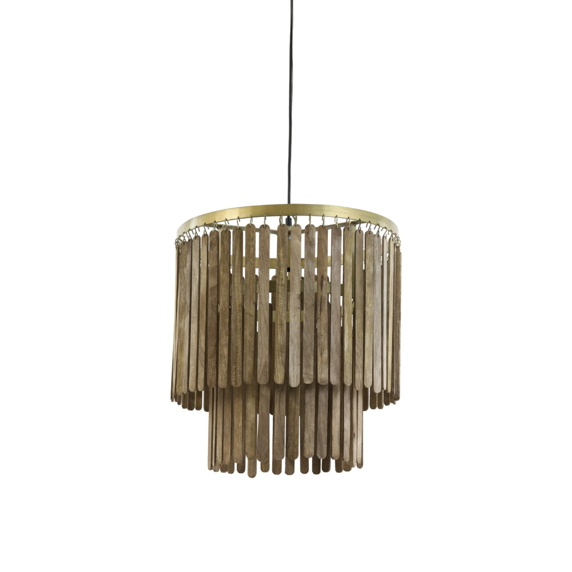 Light & Living Hanglamp Gularo - Bruin - Ø45cm