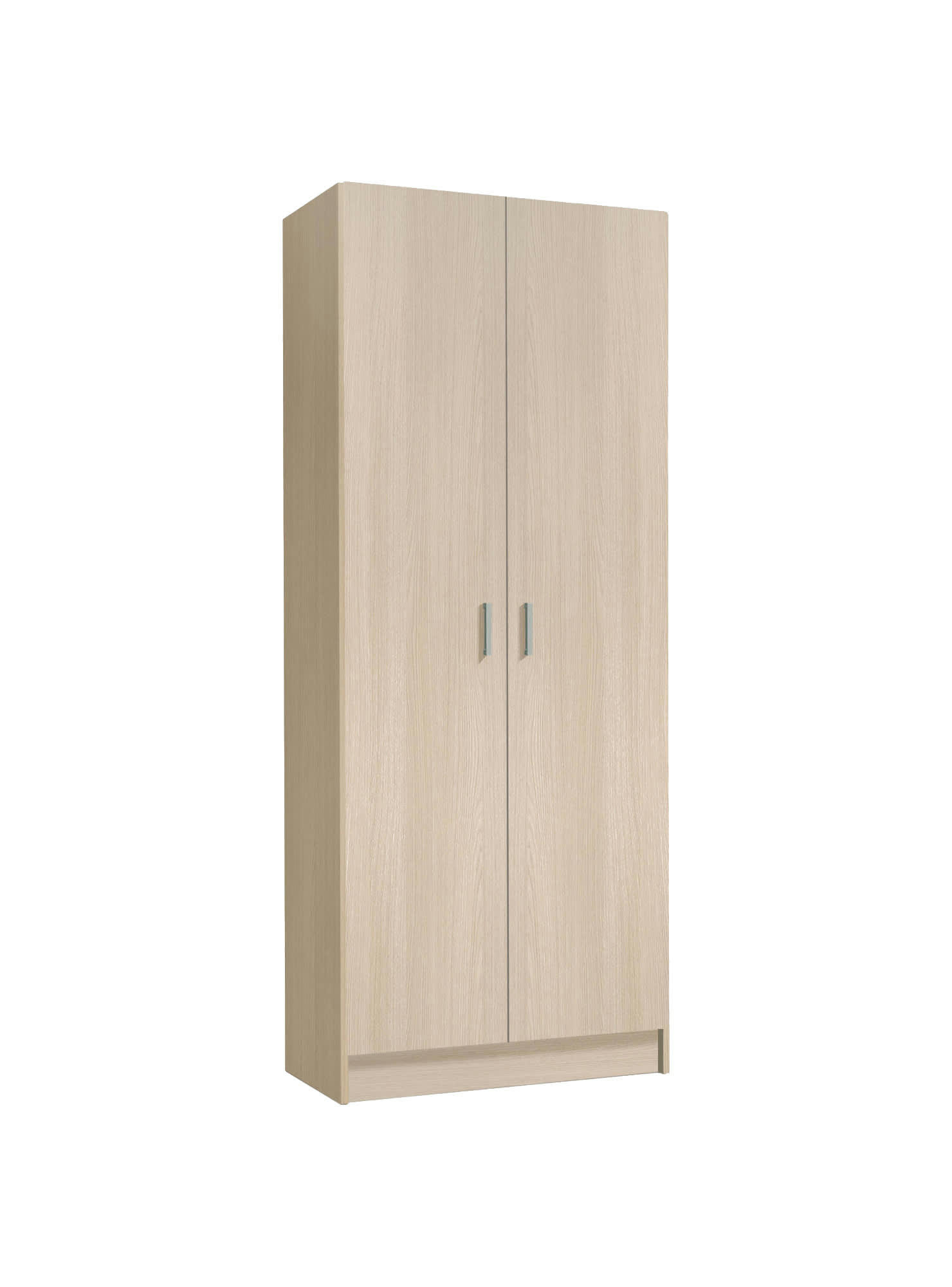 DABALDI - Armoire polyvalente à 2 portes effet bois chêne