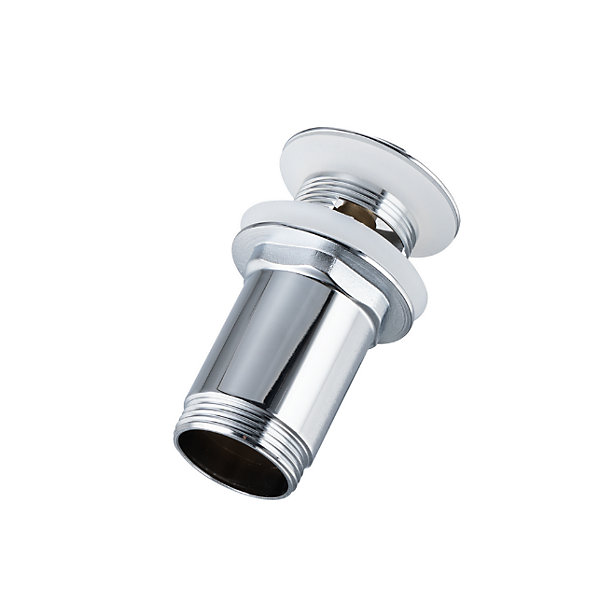 BALNEO - ensemble bonde de lavabo Klik Klak E avec trop-plein chromé   siphon rond chromé en laiton - kit pour lavabo