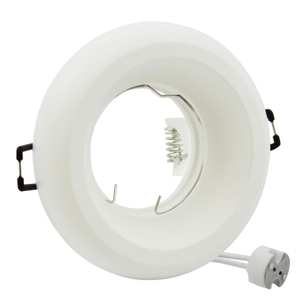Oprawa wpuszczana okrągła biały matowy 10cm HELIOS1xMR16x3W IP20 Polux