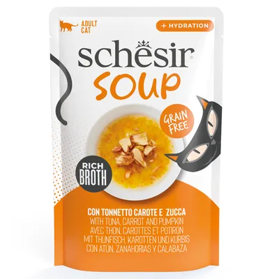 Schesir Cat Soup 12 x 40g in Pouches