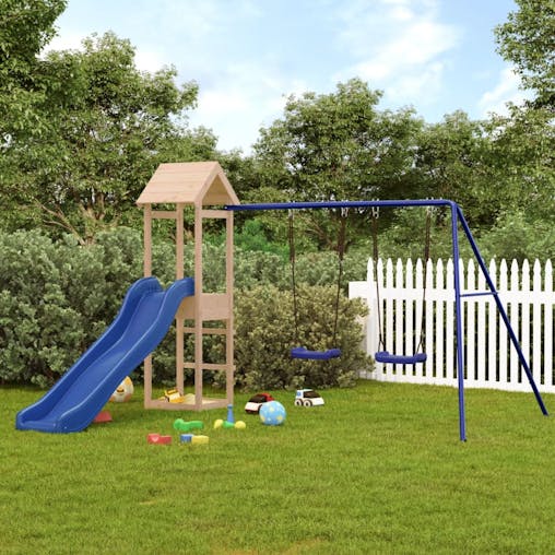 NNEVL Outdoor Playset Solid Wood Pine