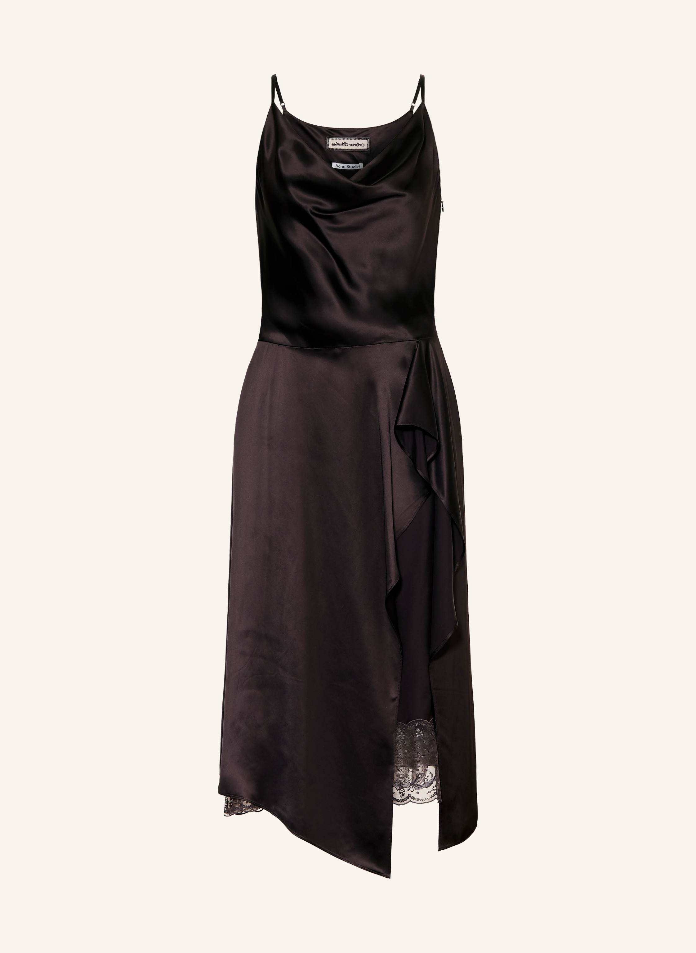 Acne Studios Cocktailkleid mit Volants und Spitze