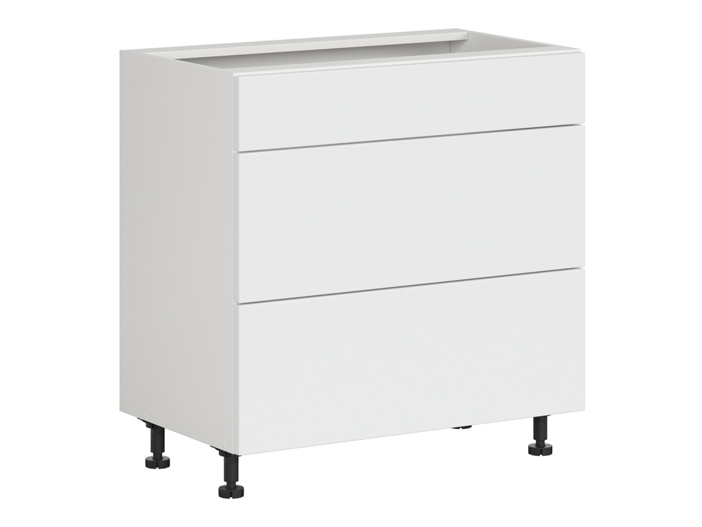 Zafka kuchenna dolna Top Line 2 80 cm z szufladami cichy domyk śnieżny super mat