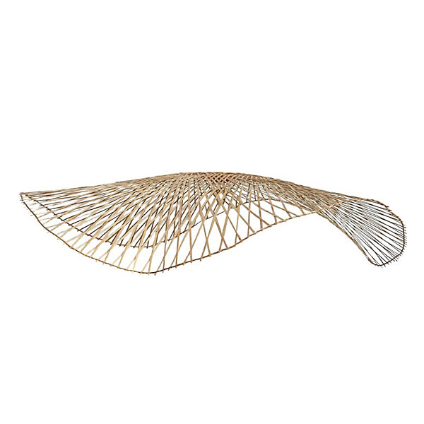 Abat jour bambou ombrelle ajourée (75 cm - Naturel)