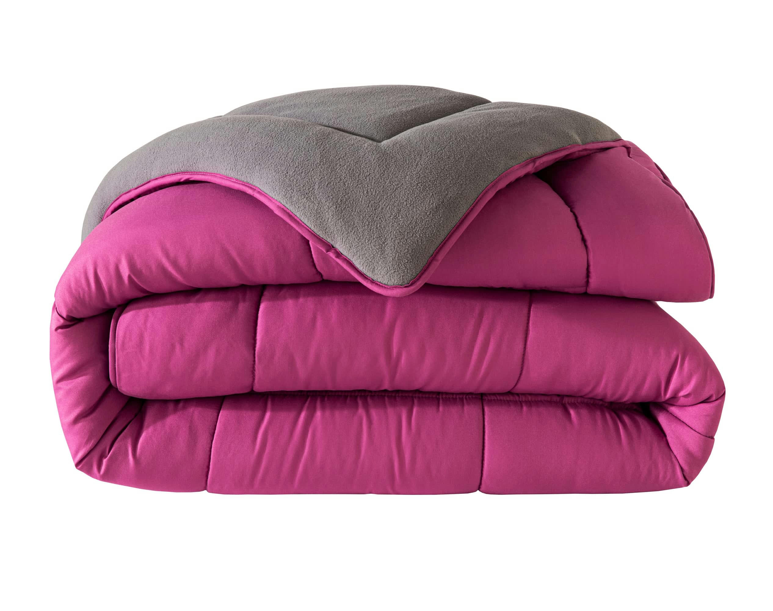 HEBE - Couette 260x240 violette double face 400 g/m2
