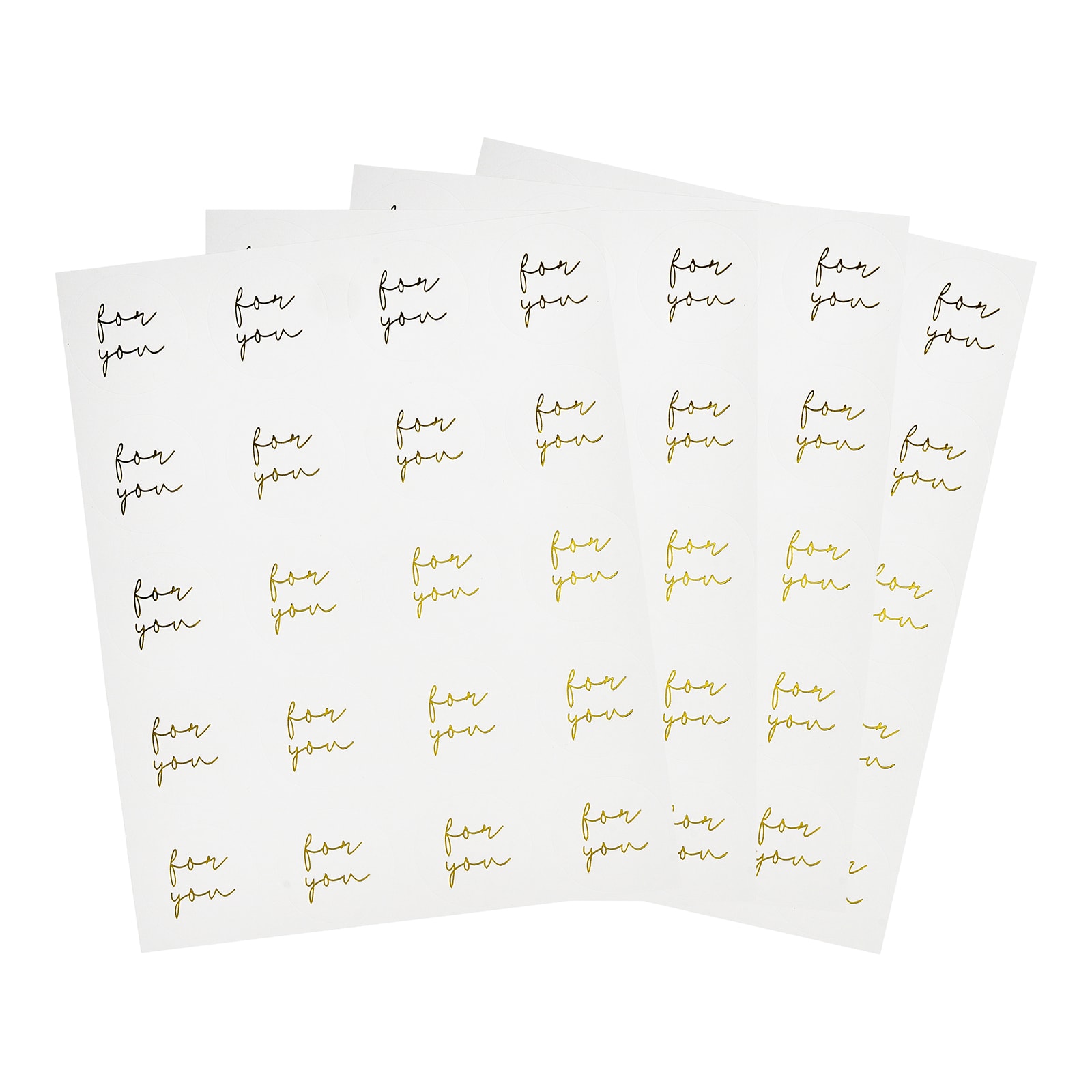 Sticker-Set For You Weiß,L 245 x B 170 mm, 80 Stück