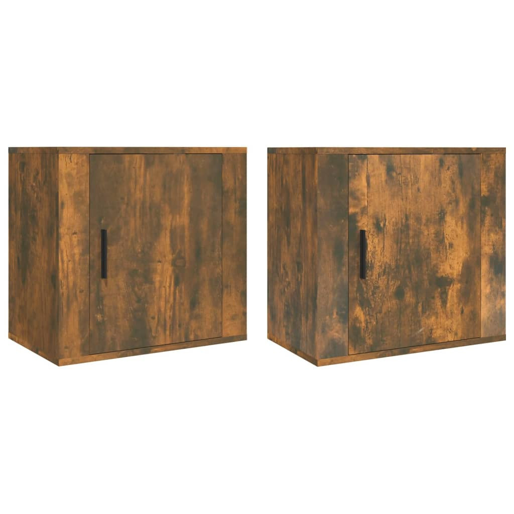 2x Szafka Nocna Stolik Komoda Brązowa Wisząca Do Sypialni 50x30x47 cm