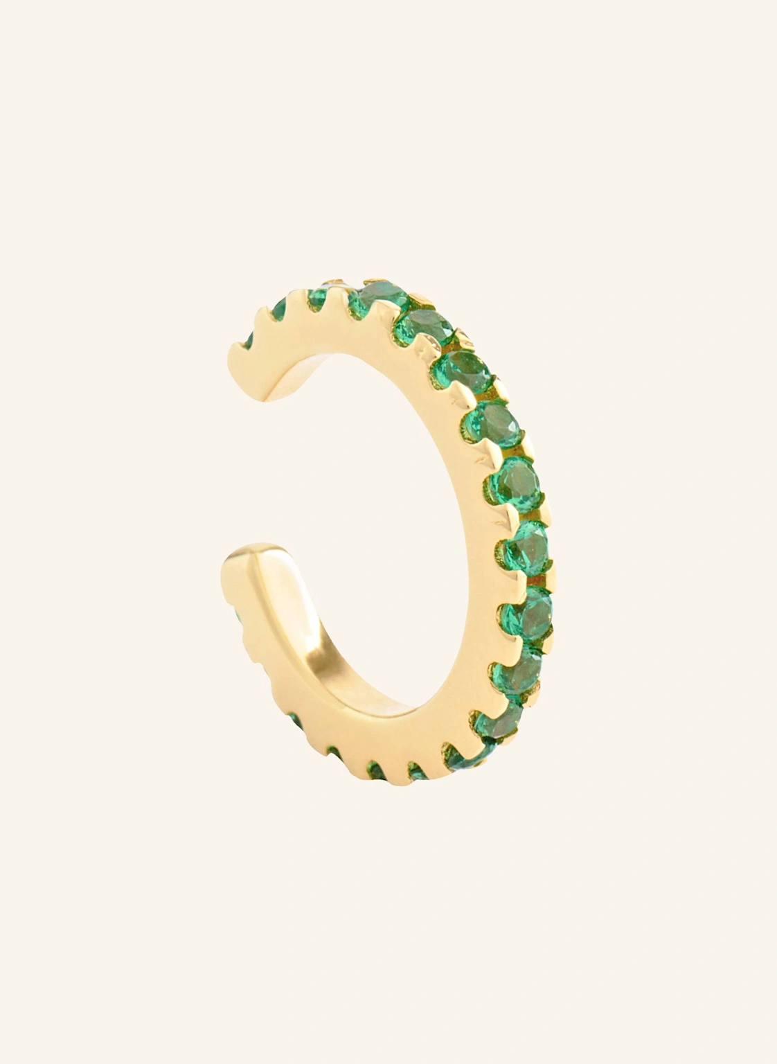 OHH LUILU Ohrhänger KYLEE GREEN CUFF by GLAMBOU