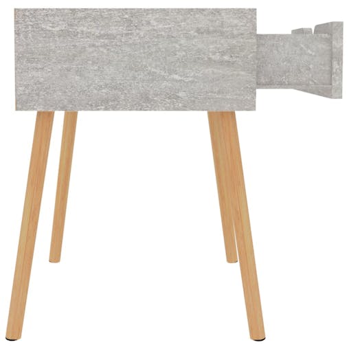 NNEVL Bedside Cabinets 2 pcs Concrete Grey 40x40x56 cm Chipboard