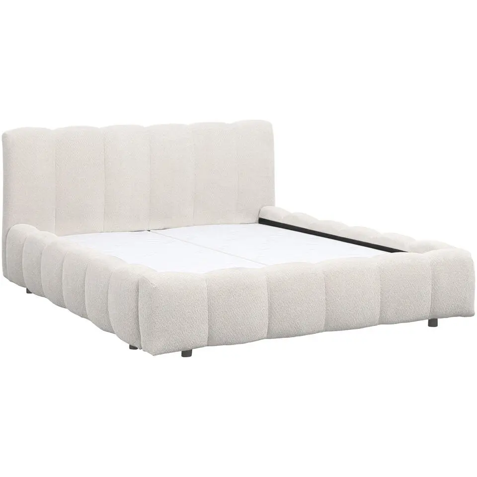 Bed Maudy met opbergruimte - ecru - 160x200 cm